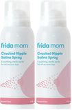 Frida Mom Cracked Nipple Soothing Spray - All-Natural Saline to Heal Sore, Cracked Breastfeeding Nipples - Air-Dry, Gentle for Baby + Mom - 2 Fl oz (Pack of 2)