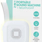 Frida 2-in-1 Portable Sound Machine for Baby + Nightlight, White Noise