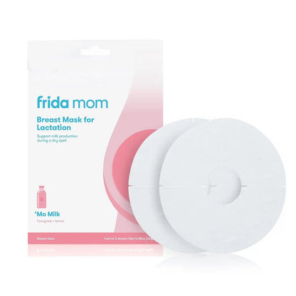 Frida Mom Breast Mask for Lactation Support, 2 Sheet Masks, Resealable