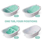 Frida Baby 4-in-1 Grow-with-Me Bathtub for Newborns to Toddler, Plastic, with Removable Seat and Backrest Support - 1 Pack, Green