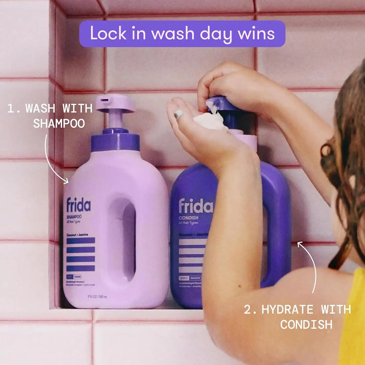 Frida for Kids All Hair Shampoo for Kids, Hydrating Hair Care, 17 oz