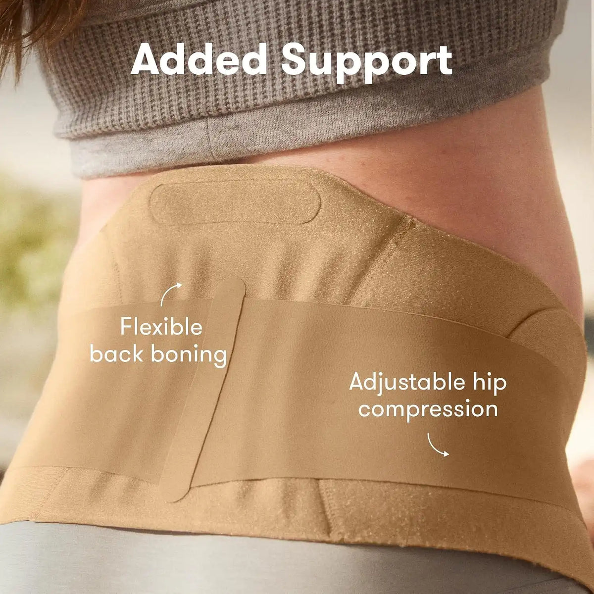 Frida Dual Support Pregnancy Belly Band, Maternity Belly Band, Clay