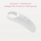 Frida Mom 2-in-1 Lactation Massager for Clogged Milk Ducts, USB Cord, White