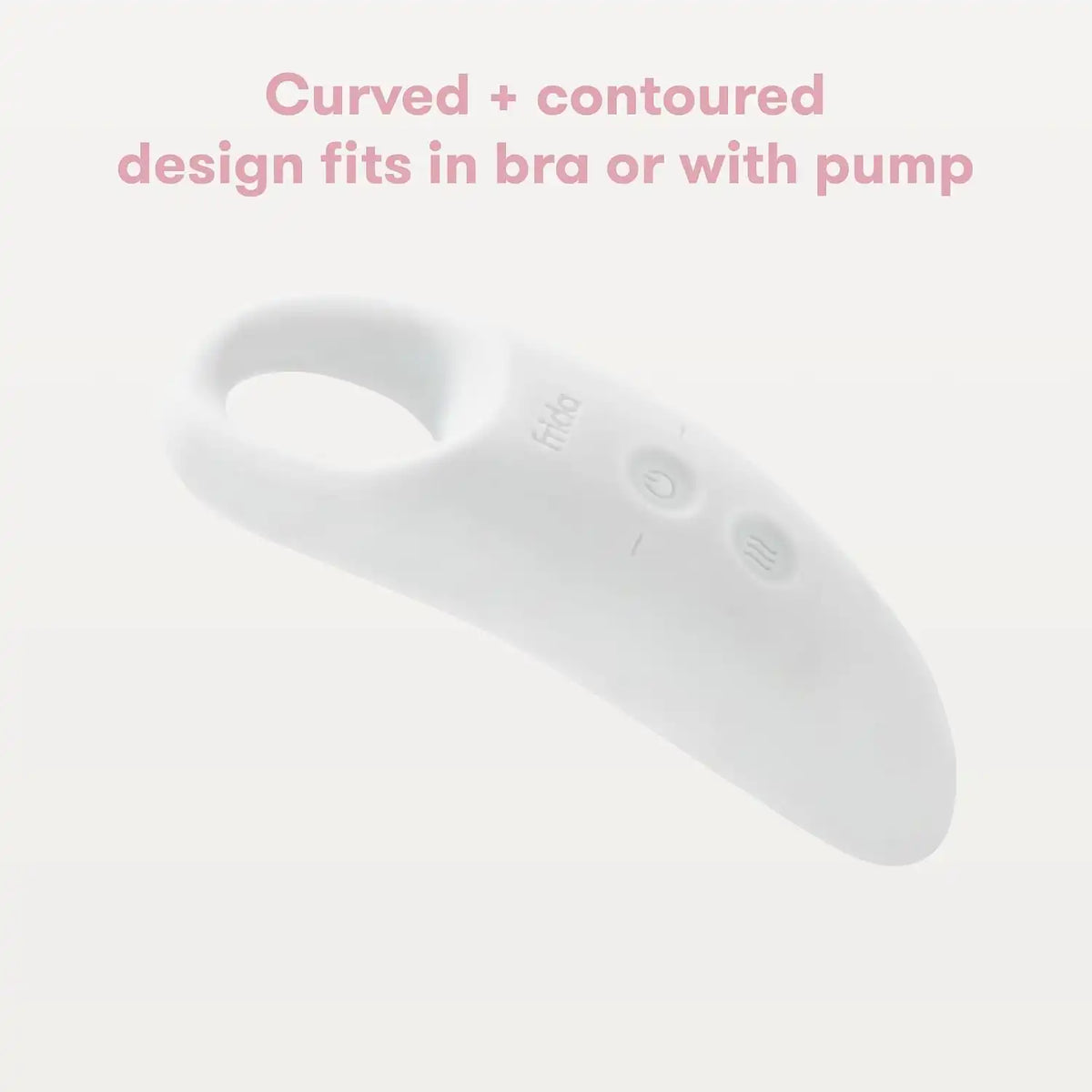 Frida Mom 2-in-1 Lactation Massager for Clogged Milk Ducts, USB Cord, White