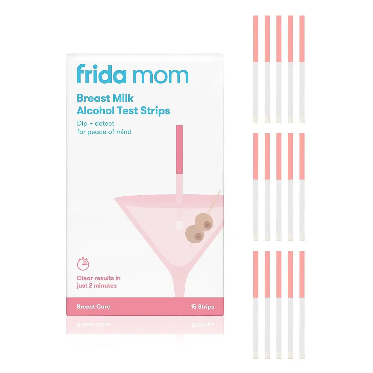 Frida Breastmilk Alcohol Test Strips, Use At Home or On The Go, 15ct