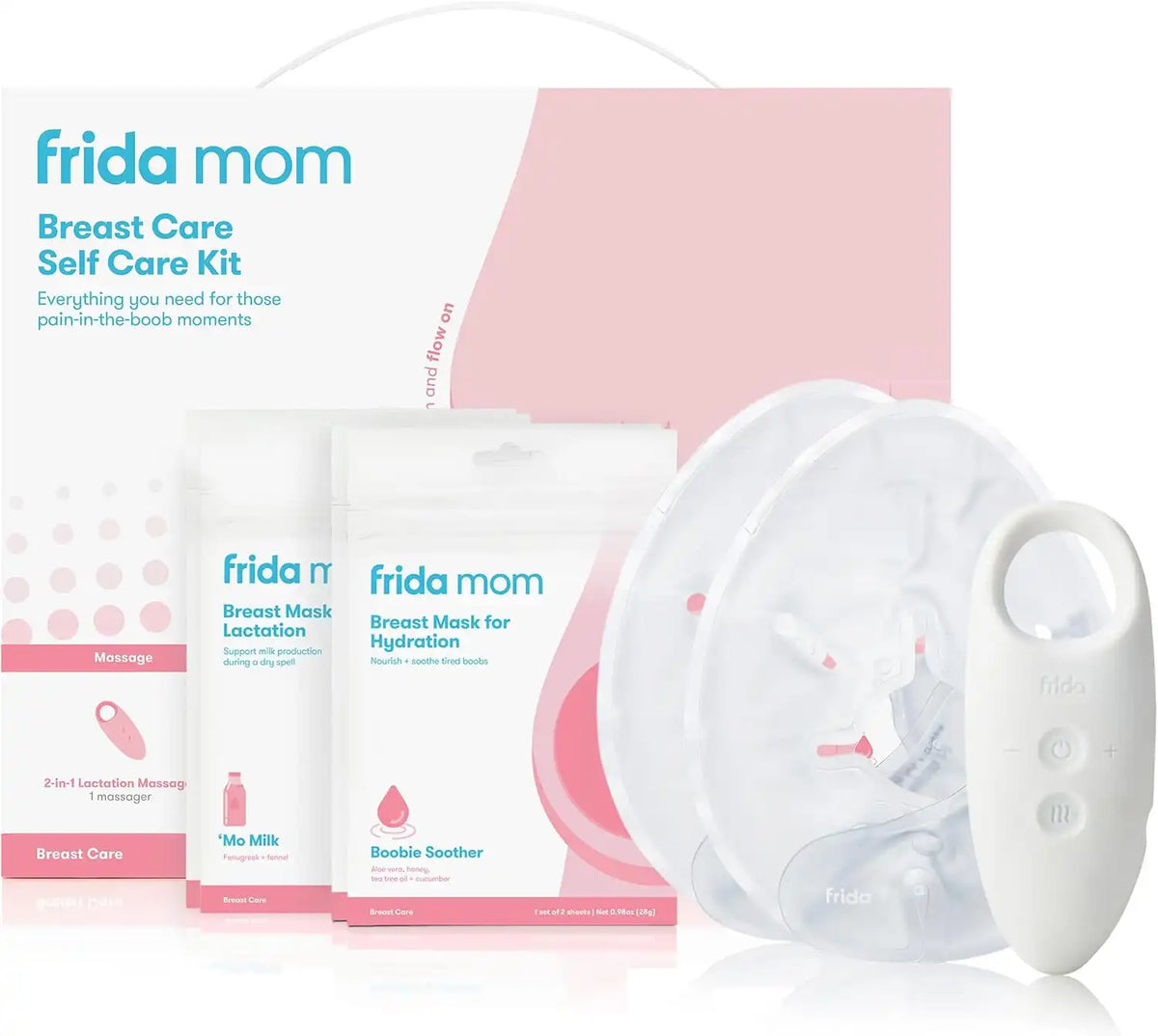 Frida Mom 9pc Breastfeeding Essentials Kit, Milk Flow, Postpartum Gift Set
