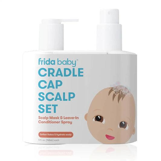 Frida Baby Cradle Cap Treatment Kit, Shampoo + Flake Fixer Scalp Spray