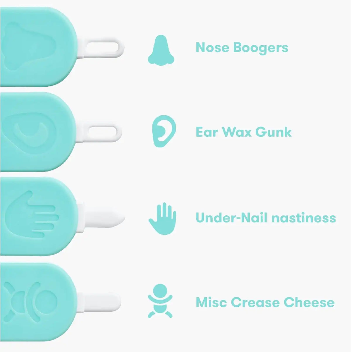 Frida 3-in-1 Nose, Nail + Ear Picker for Baby Grooming