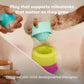 Frida Baby Stack + Pour Bath Tower Toy for Toddlers, Color Recognition, Fun