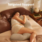Frida Mom Compact Support 4-in-1 Cooling Pregnancy Pillow, Space-Saving