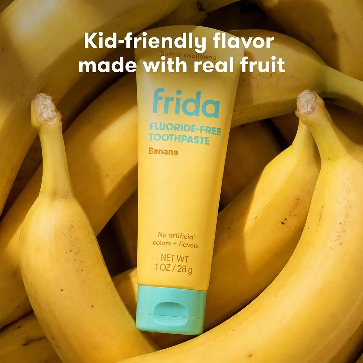 Frida Fluoride-Free Toothpaste for Babies + Toddlers, Banana, 1 oz