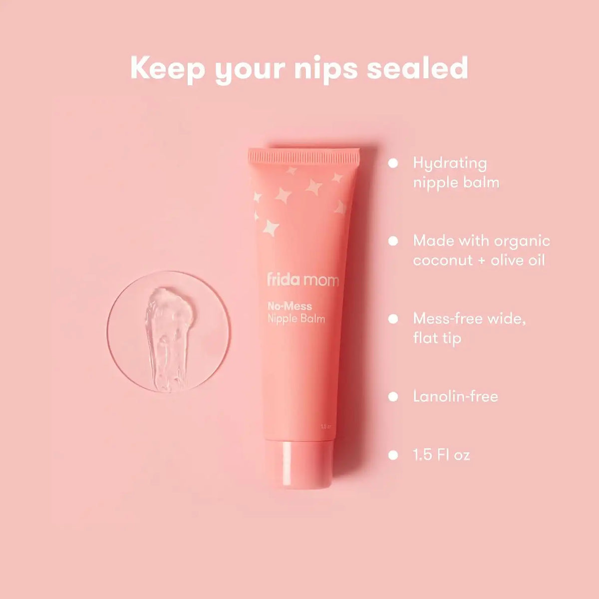 Frida Nipple Cream and Saline Spray Set, Breastfeeding Essentials, 2pc