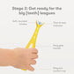 Frida Grow-with-Me Training Toothbrush Set, 6-18 Months, Yellow