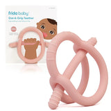 Frida Get-A-Grip Silicone Teether for Pain Relief, Up to 18Mons, Pink