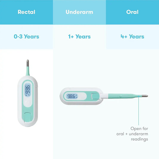 Frida Baby 3-in-1 Rectal, Underarm & Oral Thermometer for Infants & Kids