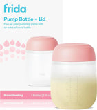 Frida Mom 2-in-1 Manual Breast Pump Silicone Bottle, Milk Collector, 5oz