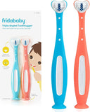 Frida Triple-Angle Toothhugger Toddler Toothbrush, 2pk, Pink + Blue