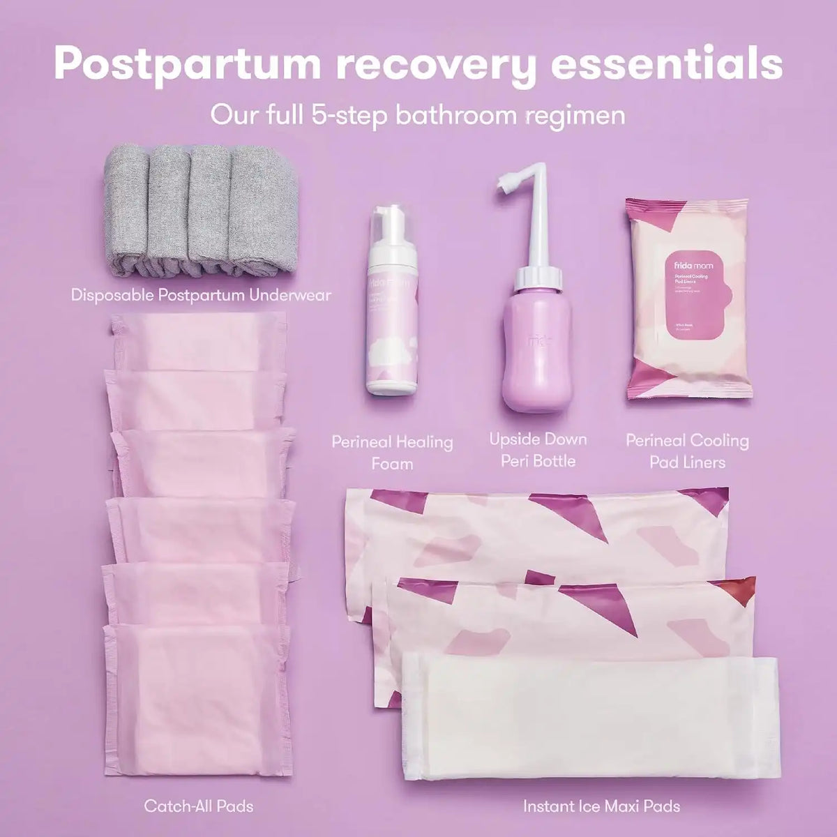 Frida 30pc Pre-Packed Hospital & Diaper Bag Essentials Kit, Gift Set