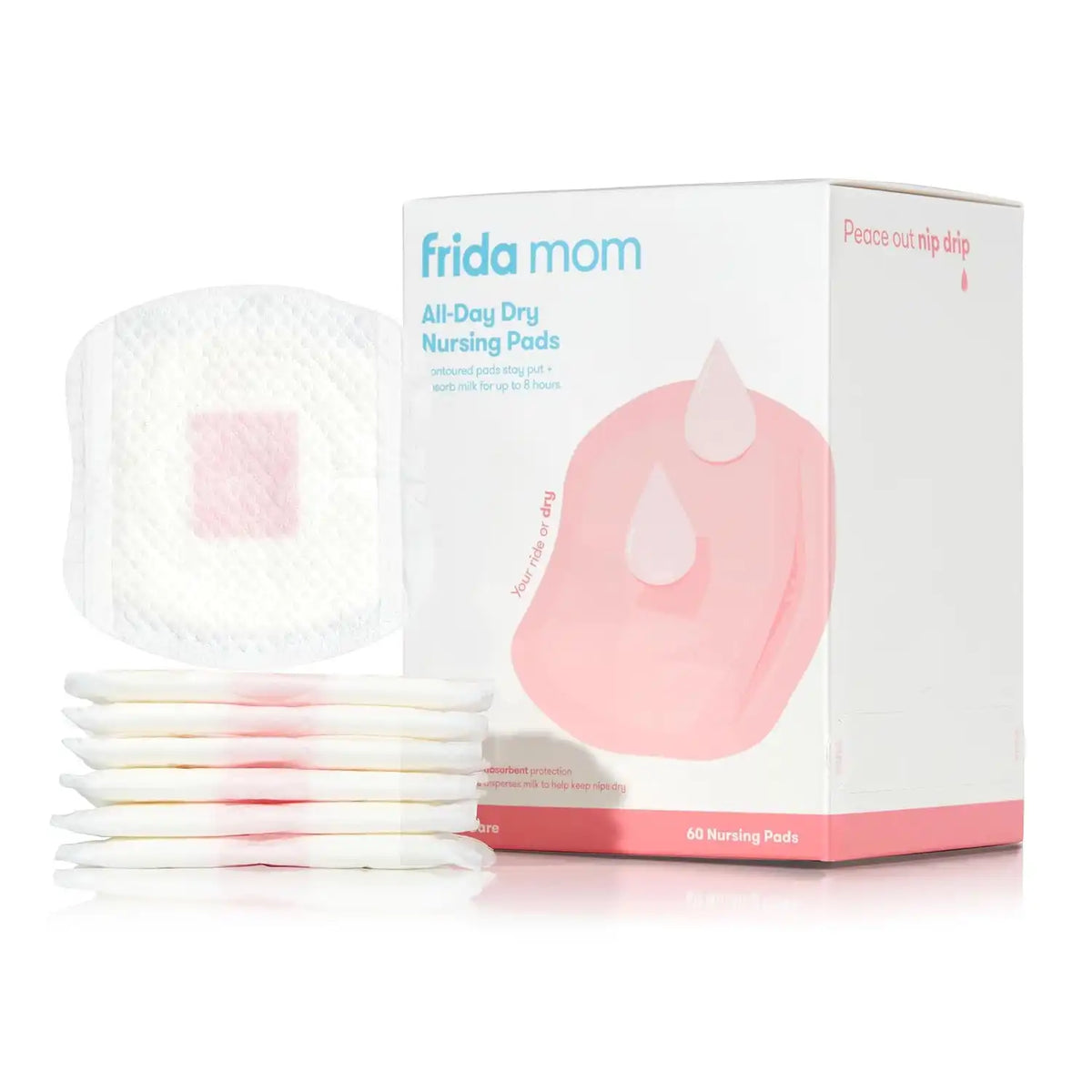 Frida Disposable Nursing Pads, Ultra Absorbency, Soft Texture, 60ct