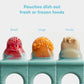 Frida Push Pop Silicone Feeder, Baby Fruit Feeder, 3 Count, BPA Free
