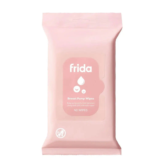 Frida Breast Pump Wipes, Multi-Surface Cleaner, Travel Essentials, 40ct