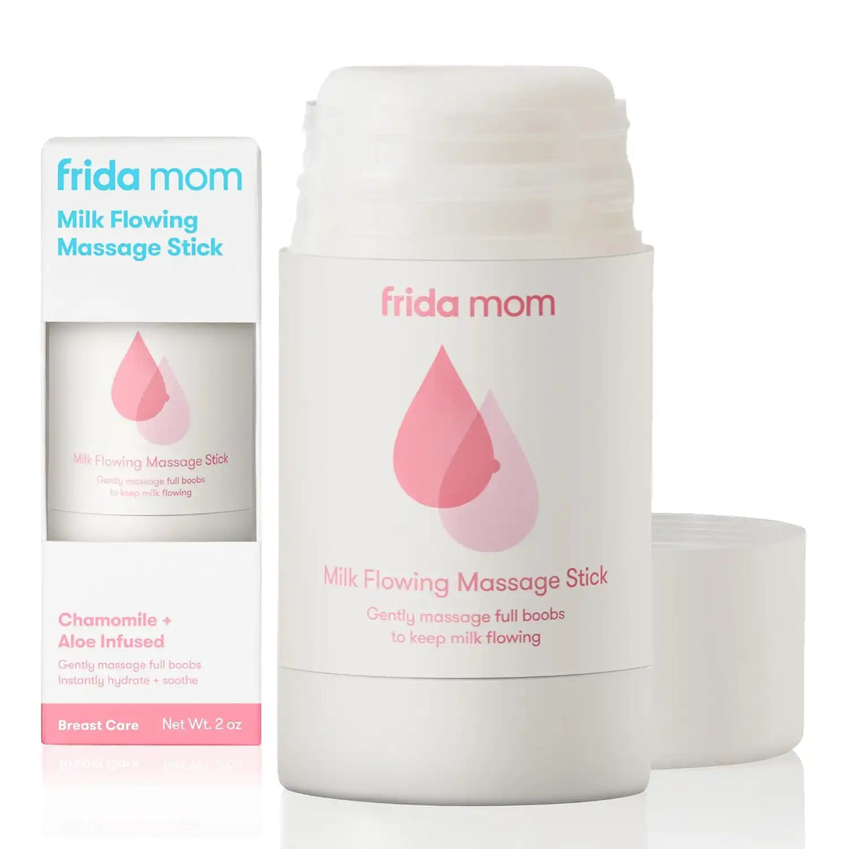 Frida Mom Milk Flowing Massage Stick for Breastfeeding Moms, Aloe-Infused