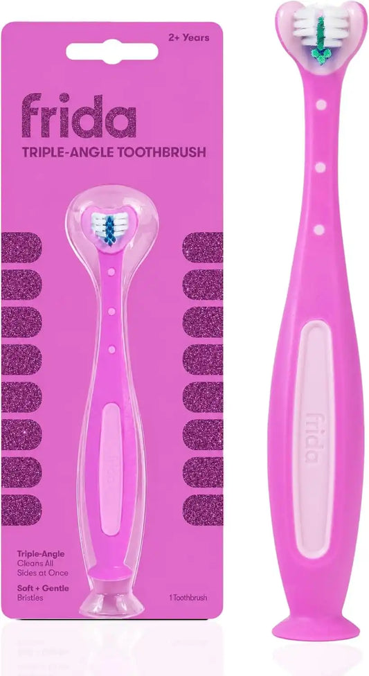 Frida Triple-Angle Toothhugger Toddler Toothbrush, 2 Years and Up