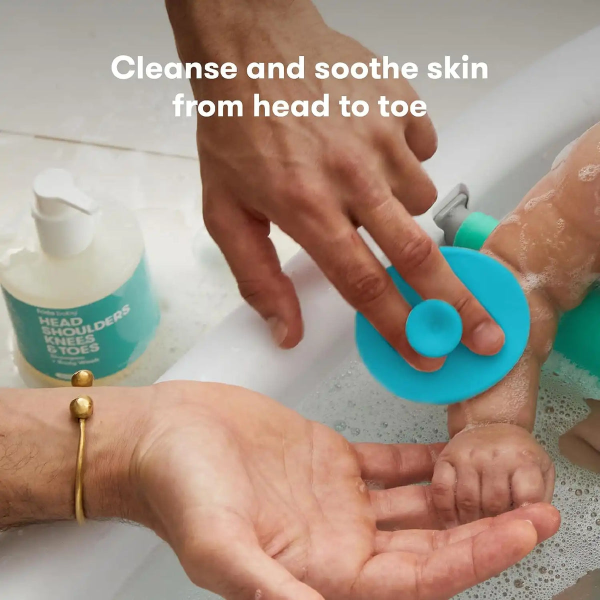 Frida DermaFrida SkinSoother Baby Bath Brush, Baby Essentials, 1 Pack