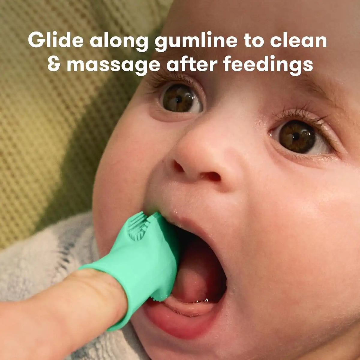 Frida First Finger Toothbrush with Storage Case, Quick Clean, 1pk