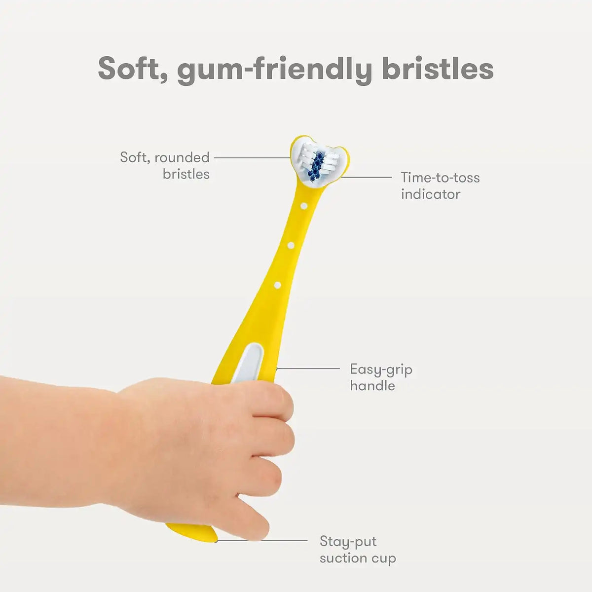 Frida Triple-Angle Toothhugger Toddler Toothbrush, 2 Years and Up