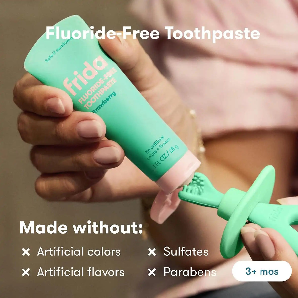 Frida Grow-with-Me Training Toothbrush + Toothpaste Set, 6+ Months