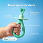 Frida Training Toothbrush for Babies, Soft Silicone, Kid-Safe, Mint Teal