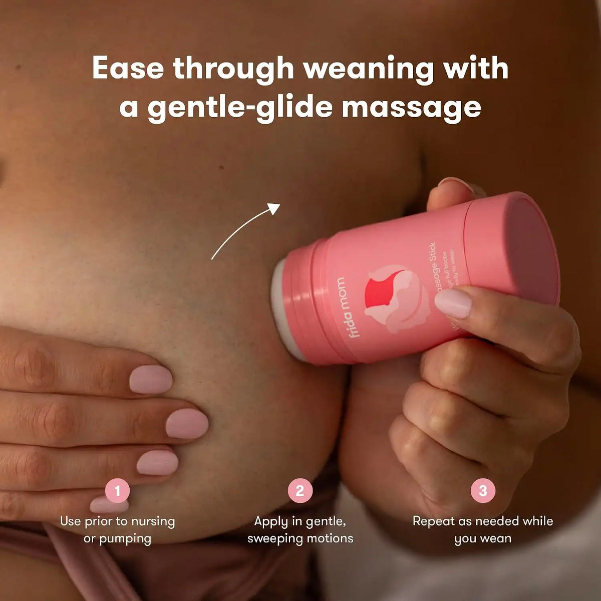 Frida Mom Weaning Massage Stick, Breast Milk Weaning Balm Stick, Soothing