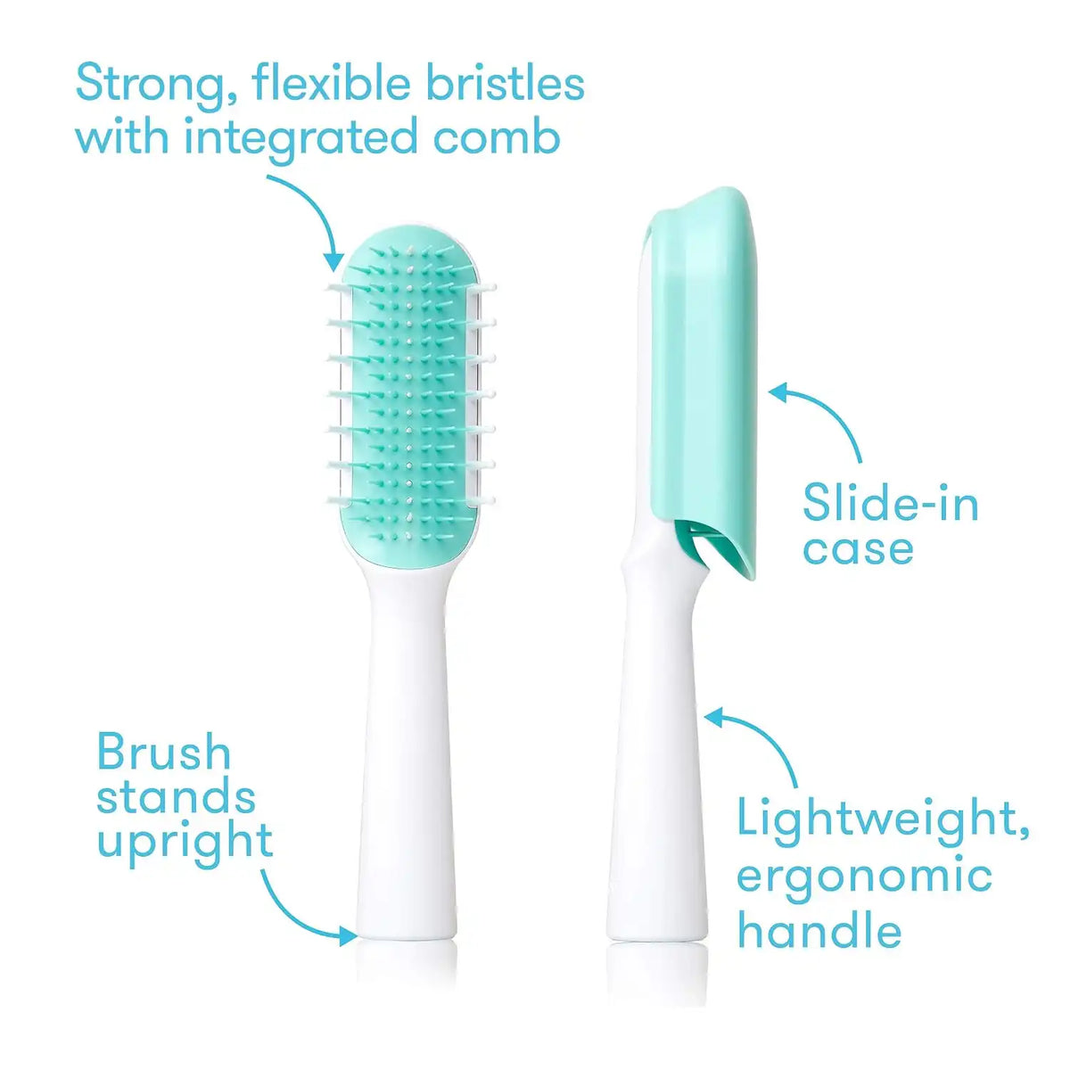 Frida Detangling Hairbrush for Thick or Curly Hair, Wet or Dry Use