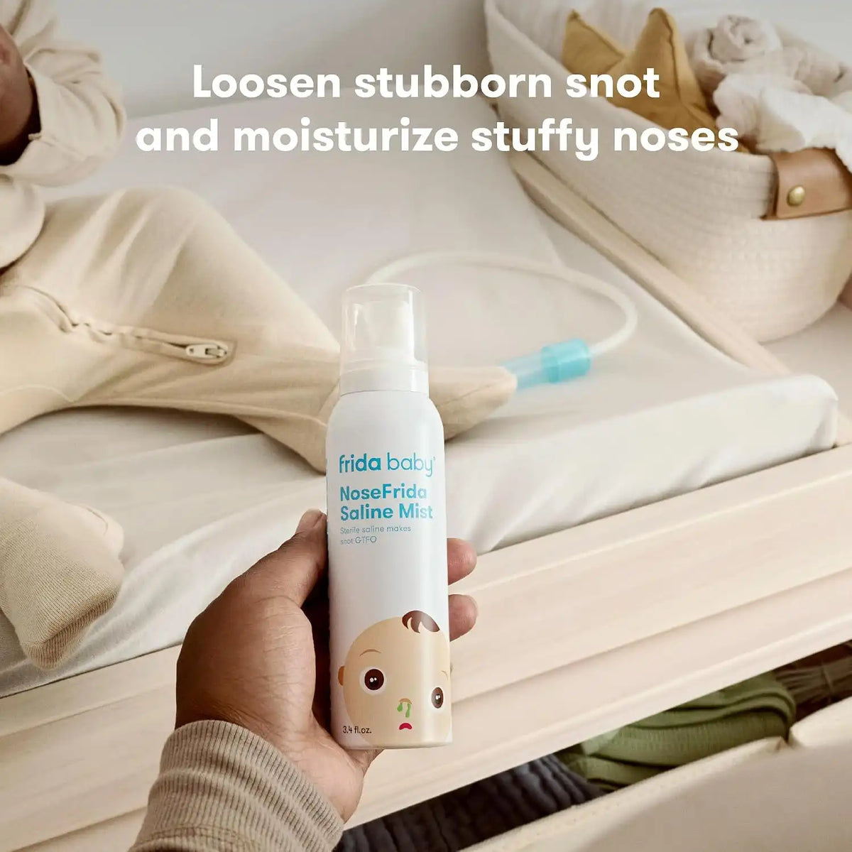 Frida NoseFrida Saline Mist Spray, Nasal Decongestant, 3.4 fl. oz.