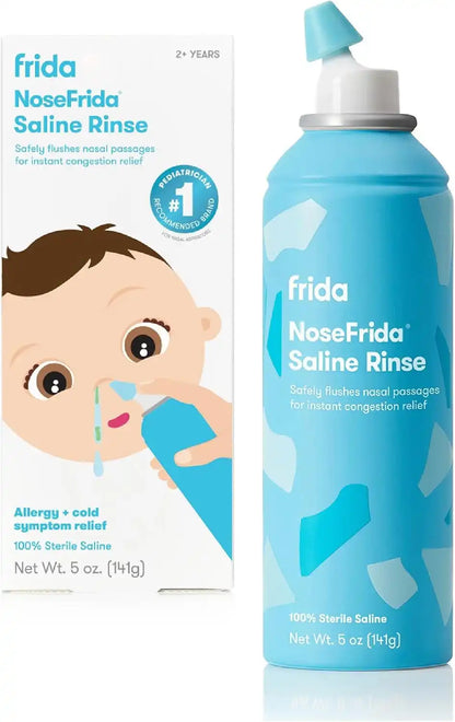 Frida Saline Rinse for Toddler & Kids, Ages 2+, Sinus Rinse, Daily Use
