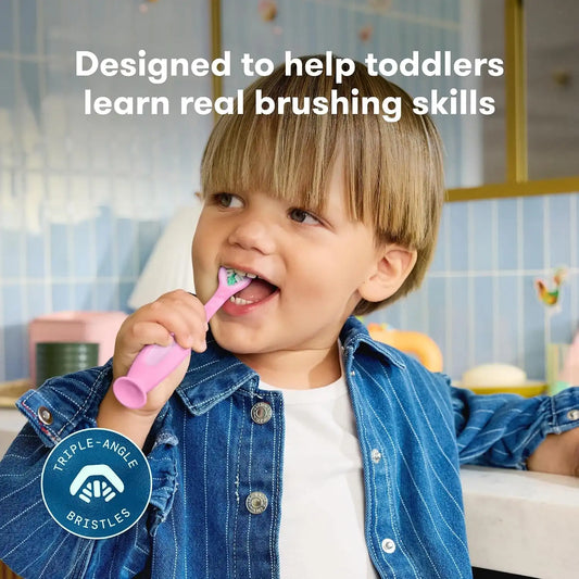 Frida Triple-Angle Toothhugger Toddler Toothbrush, 2 Years and Up