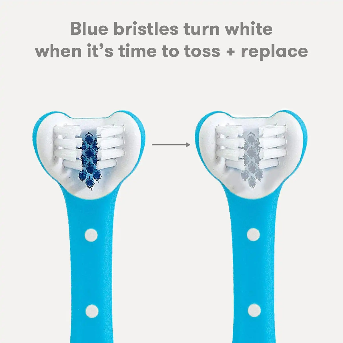Frida Baby Triple-Angle Toothhugger Toddler Toothbrush, 2 Years & Up, Blue