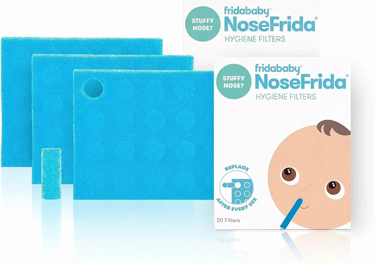Frida Baby Nasal Aspirator Original 60 NoseFrida Filter Refills,Replacement Filters,Hygiene Filters for NoseFrida The Snotsucker,BPA Free,Latex Free,(Pack of 2)