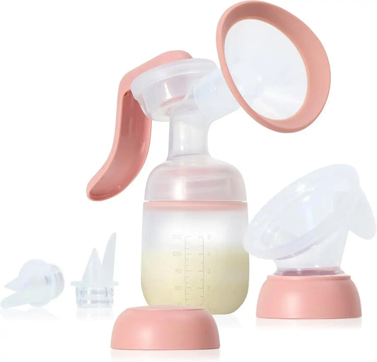 Frida 2-in-1 Breast Pump, Manual Hand & Hands-Free Suction Cup