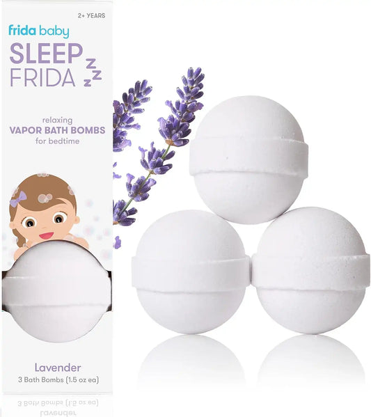 Frida Baby Natural Sleep Bath Bombs, Lavender, for Bedtime, Calming, Safe