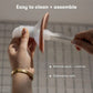 Frida Mom 2-in-1 Manual + Silicone Suction Breast Pump, Comfort Fit, 24mm