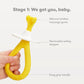 Frida Grow-with-Me Training Toothbrush Set, 6-18 Months, Yellow