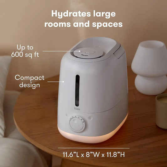 Frida 3-in-1 XL Top Fill Cool Mist Humidifier for Bedroom, Essentials