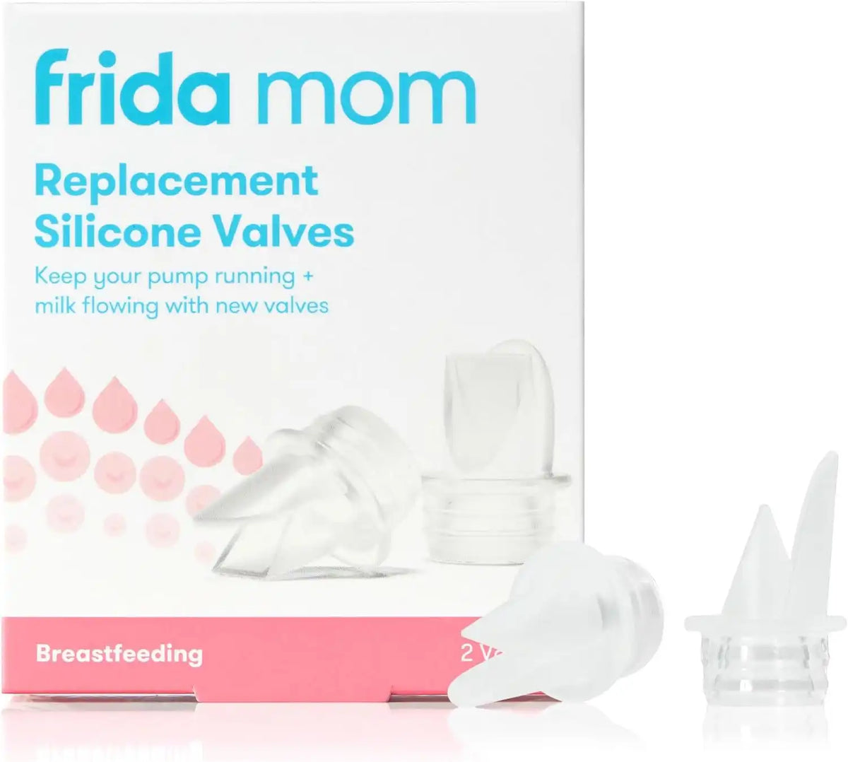 FridaMom Breast Pump Valve Replacement, Duckbill Valves, Easy On and Off